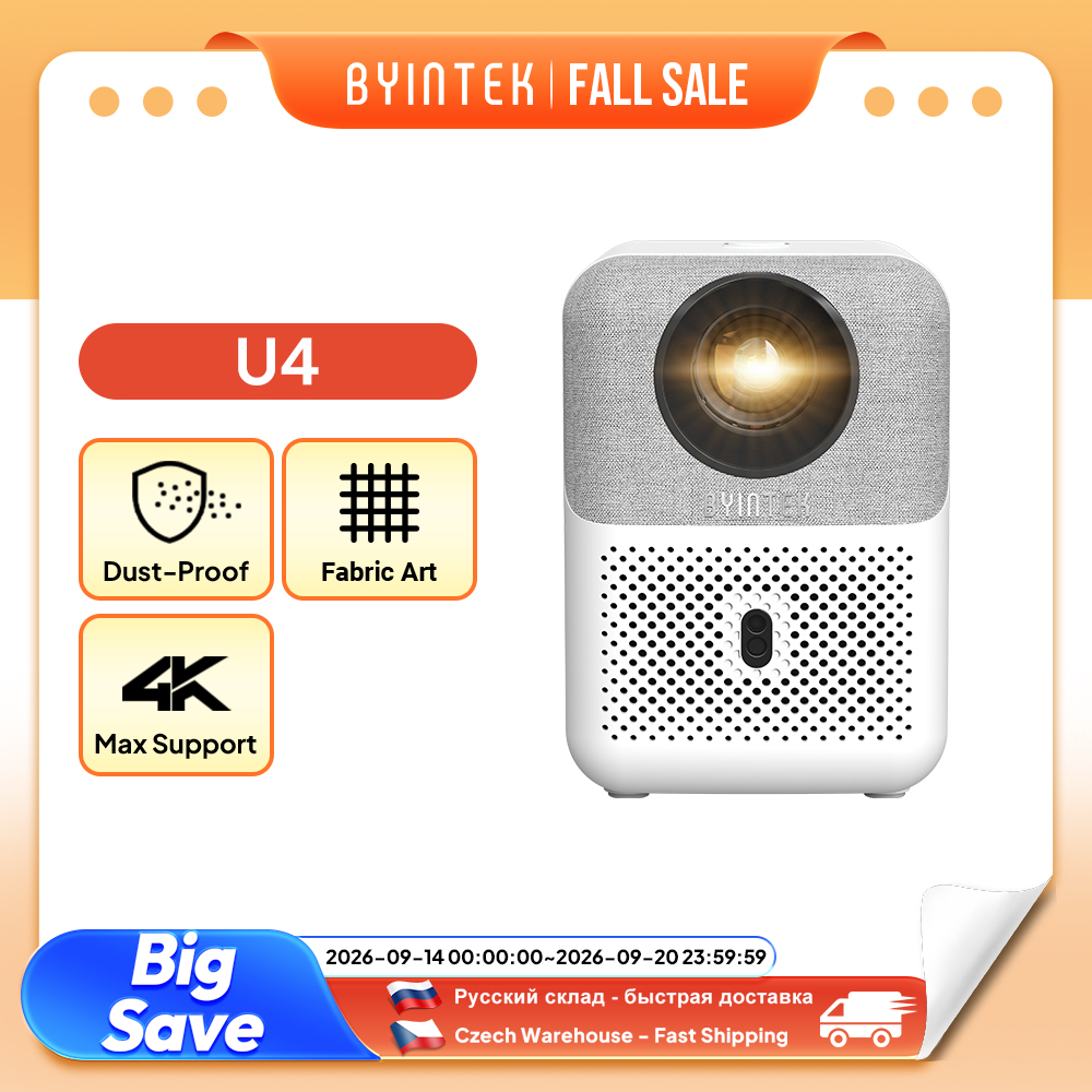 Home Cinema Gadgets - Proyektor Mini BYINTEK Full HD U4