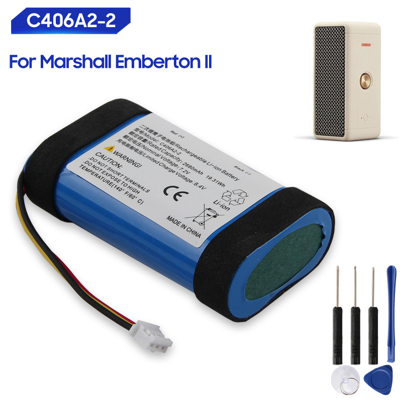Home Cinema Marshall - Baterai Pengganti C406A2-2 untuk Marshall Emberton