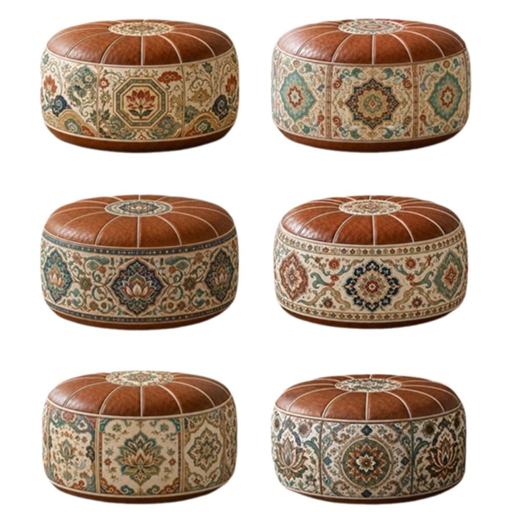 Recliner Sofa Cover - Pouf Ottoman Kulit PU Baru, Dapat