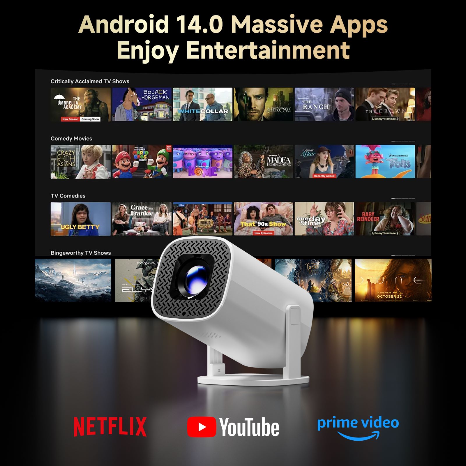 HONGTOP P30PRO Proyektor Mini  - Home Cinema Gadgets ulasan dan harga
