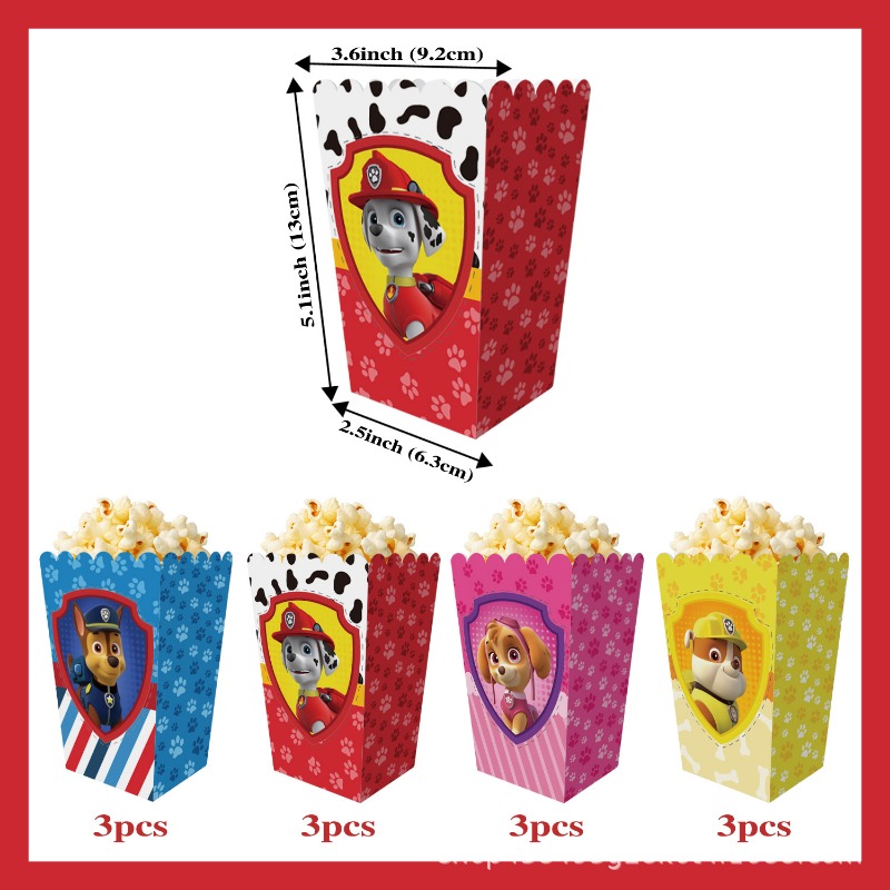 12 Buah Kotak Popcorn Paw Patr - Home Cinema Marshall ulasan dan harga
