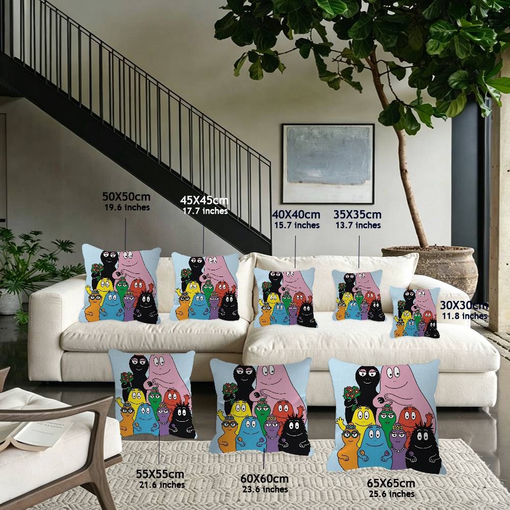 Sarung Bantal Kartun Barbapapa - Recliner Sofa Cover ulasan dan harga