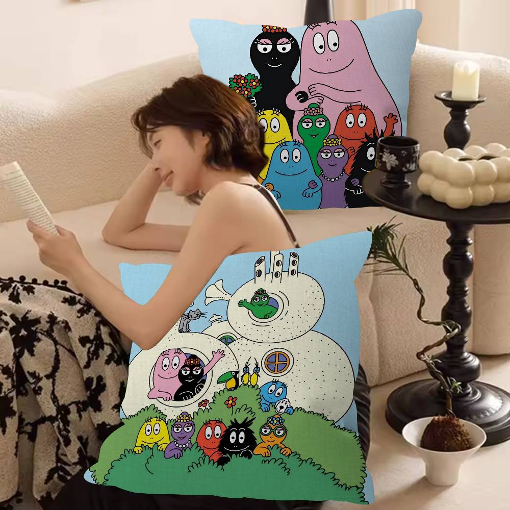 Sarung Bantal Kartun Barbapapa - Recliner Sofa Cover ulasan dan harga