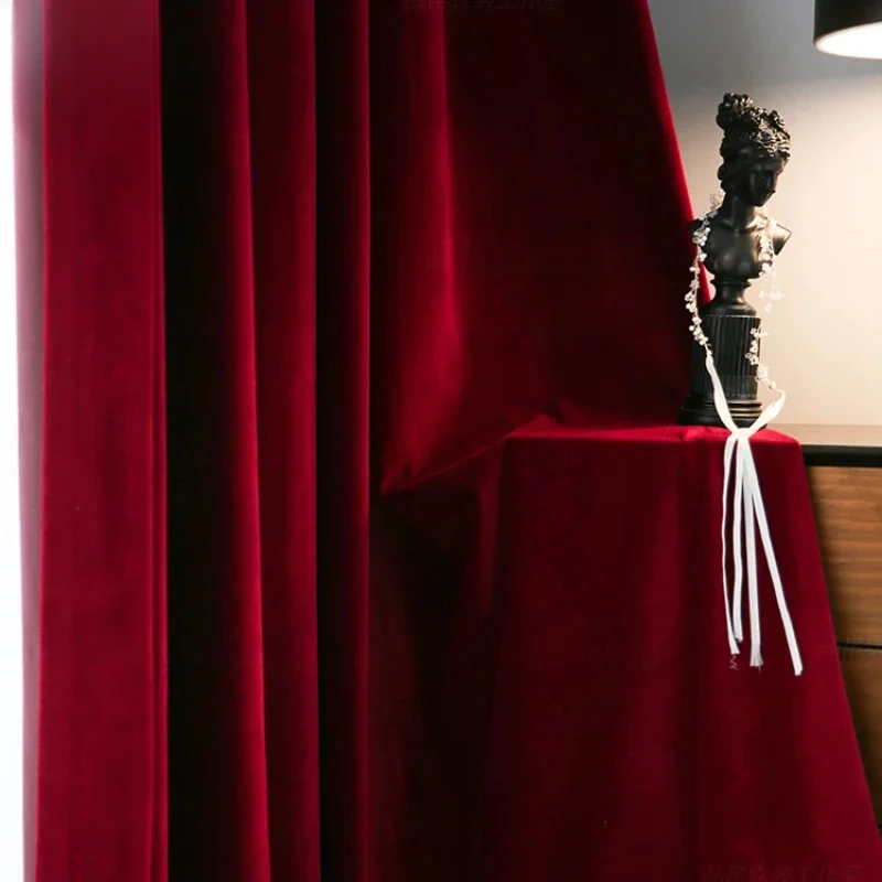 Tirai beludru mewah merah mera - Blackout Curtain Thick ulasan dan harga