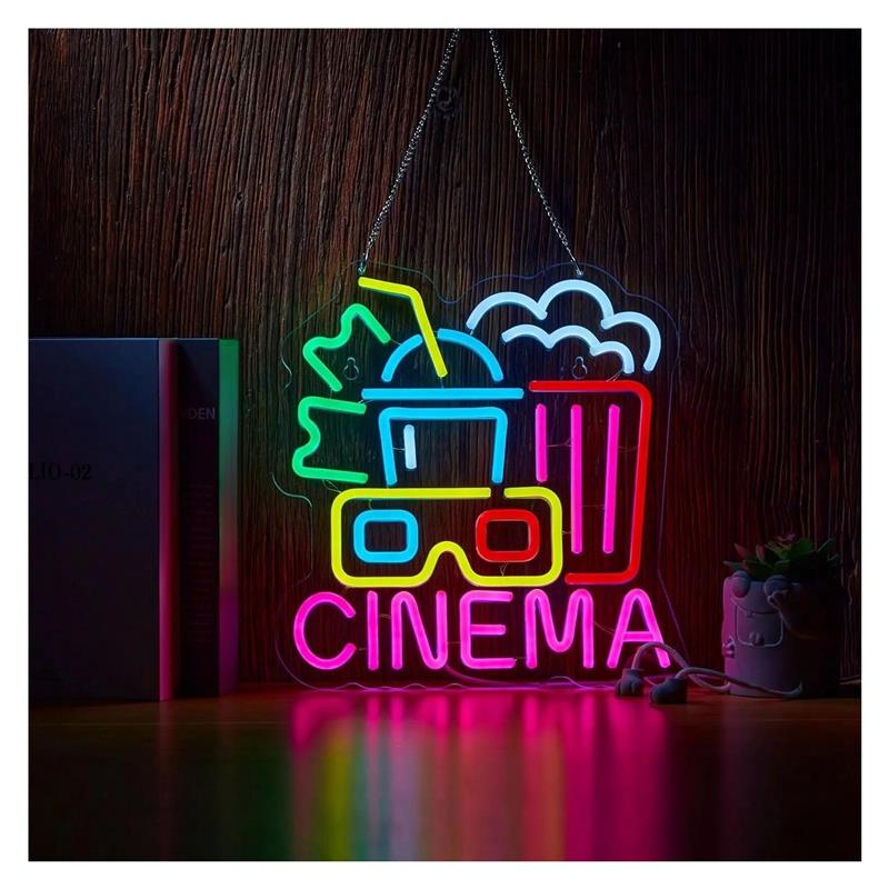 Tanda Neon Bioskop, Dekorasi B - Home Cinema Today ulasan dan harga