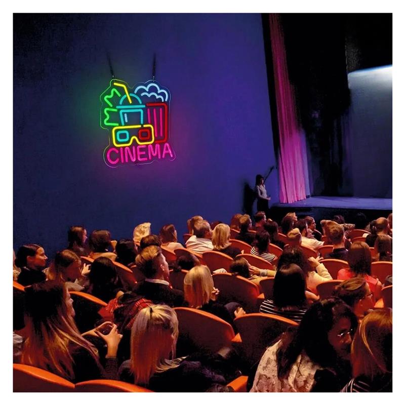 Tanda Neon Bioskop, Dekorasi B - Home Cinema Today ulasan dan harga