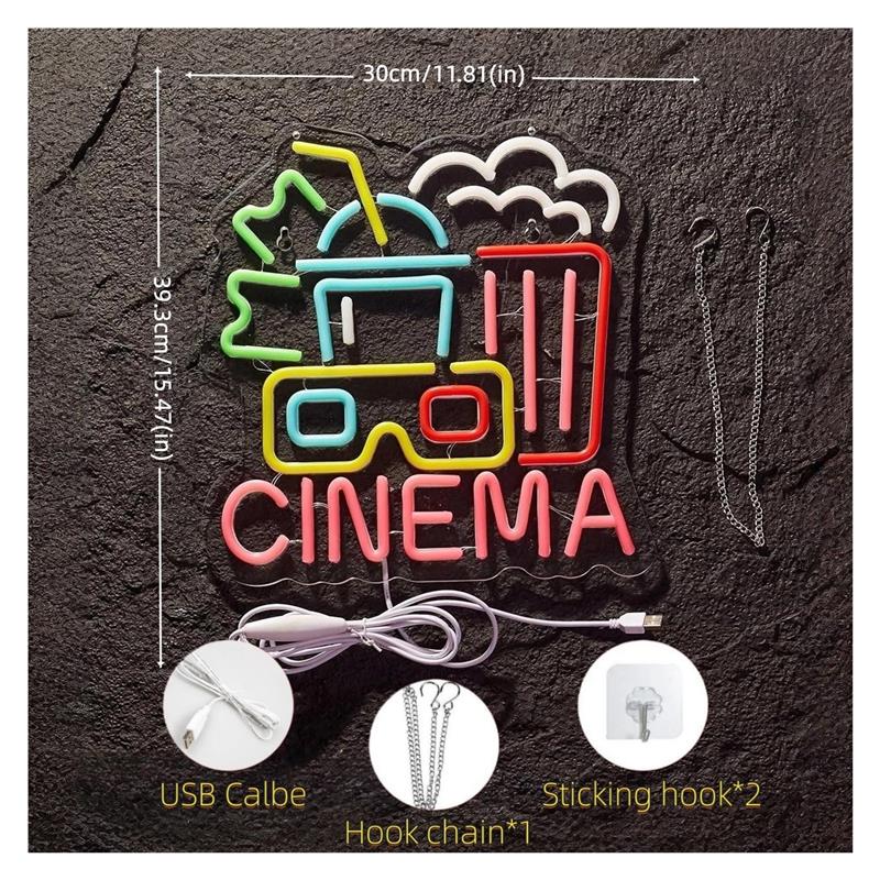 Tanda Neon Bioskop, Dekorasi B - Home Cinema Today ulasan dan harga
