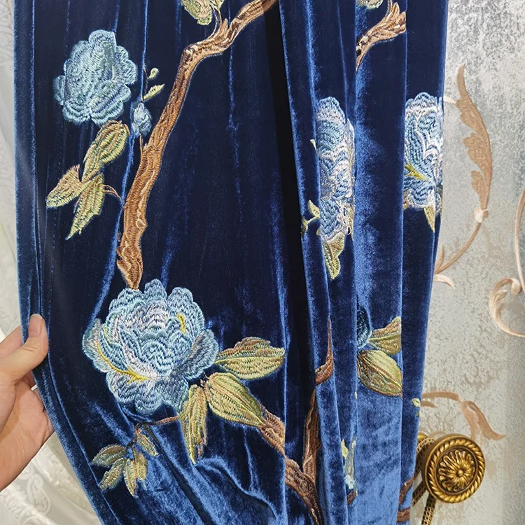 Tirai Peneduh Tebal Bordir Bur - Blackout Curtain Thick ulasan dan harga