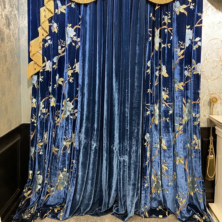 Tirai Peneduh Tebal Bordir Bur - Blackout Curtain Thick ulasan dan harga