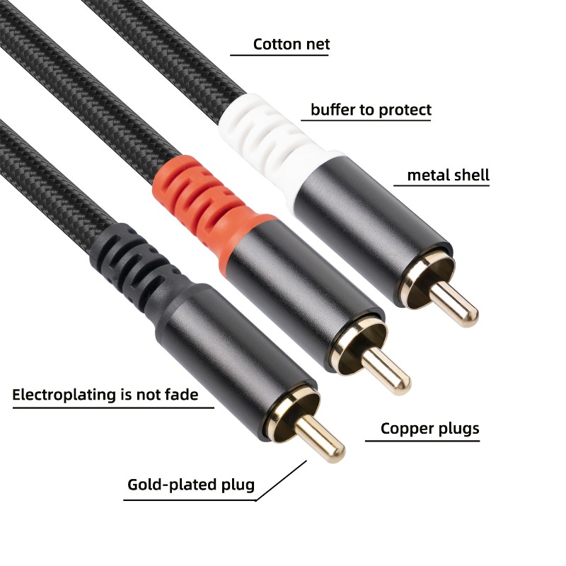 1/2/3M 1 RCA Jantan Ke 2 RCA J - Home Cinema Installation ulasan dan harga