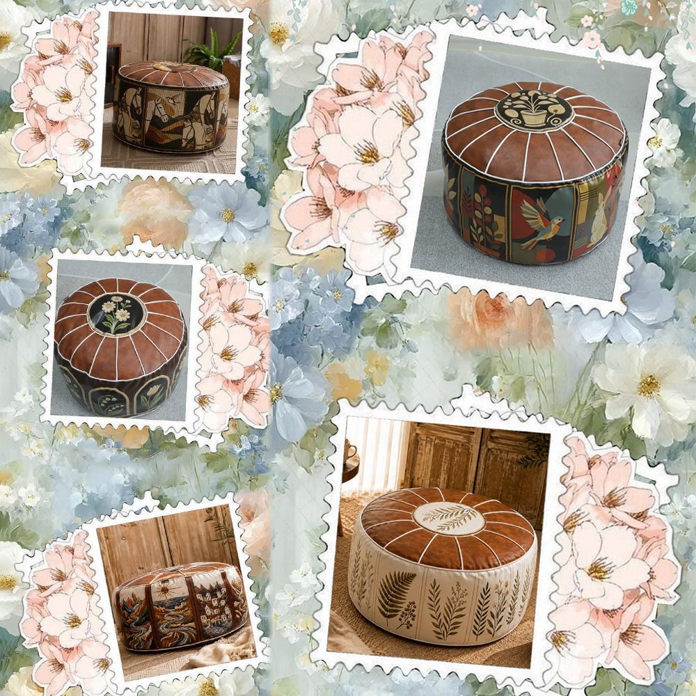 Pouf Ottoman Pola Boho Baru, K - Recliner Sofa Cover ulasan dan harga